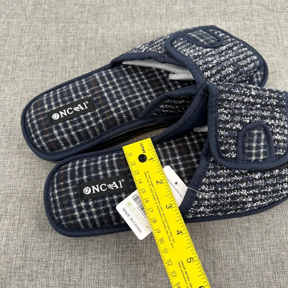 NEW Mens ONCAI SLIPPERS SANDALS MEMORY FOAM ARCH SUPPORT‎ SLIP ON Size 11 USA